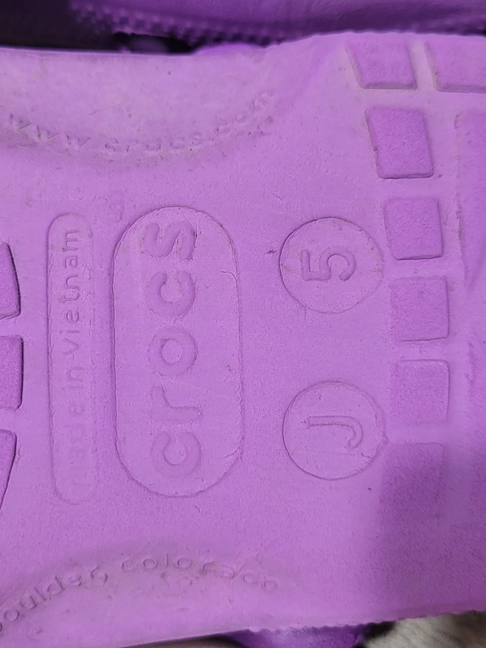 Crocs Junior Size 5 Classic Clog - Purple